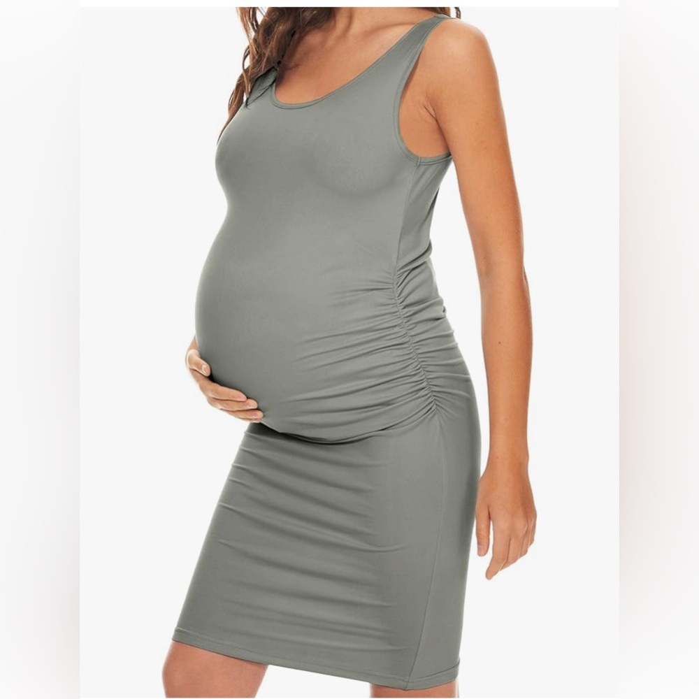 Maternity casual body con dress